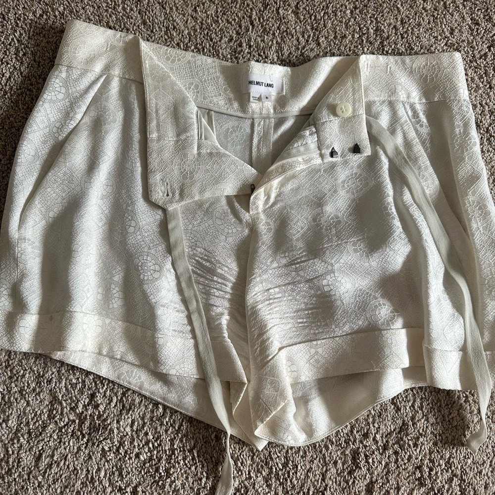Helmut Lang Women's White Shorts